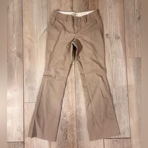 Women’s Banana Republic Size 4 Ryan Wide Leg Khaki Dress Pants